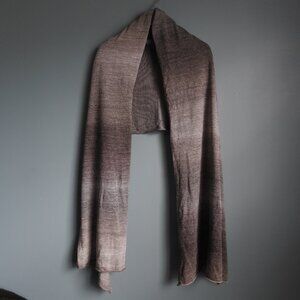 Brown Plaid Lightweight 100% Acrylic Scarf